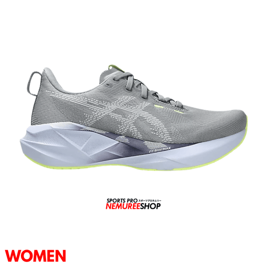 ASICS Women Running Shoes NOVABLAST 5 WOMEN (GRAVEL / BLUE FADE) - Nemuree Shop - Online Sports Store