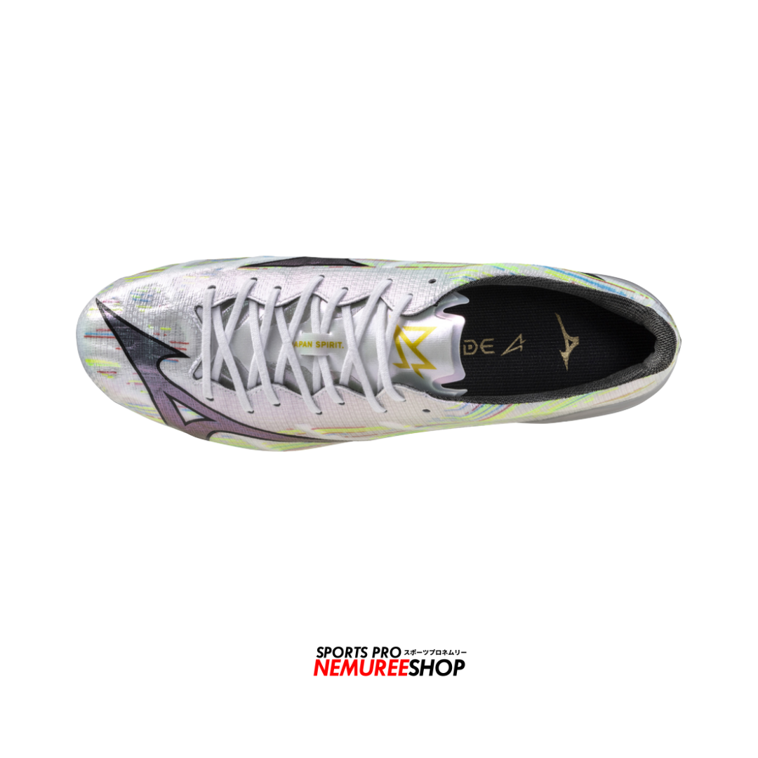 MIZUNO Football Shoes ALPHA 2 JAPAN MIX (WHITE/BLACK IRISDESCENT/BLACK)