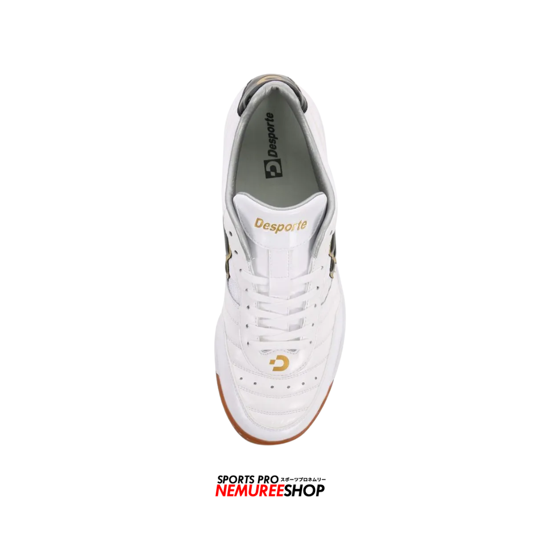 DESPORTE Futsal Shoes BOA VISTA KI PRO 3 (WHITE/BLACK/GOLD) - Nemuree Shop - Online Sports Store