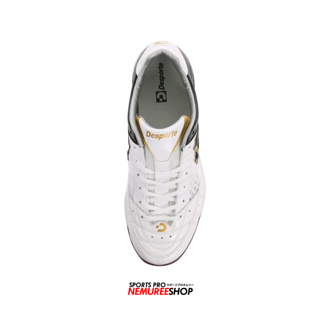 DESPORTE Futsal Shoes TESSA LIGHT ID PRO 3 (WHITE/BLACK/GOLD) - Nemuree Shop - Online Sports Store