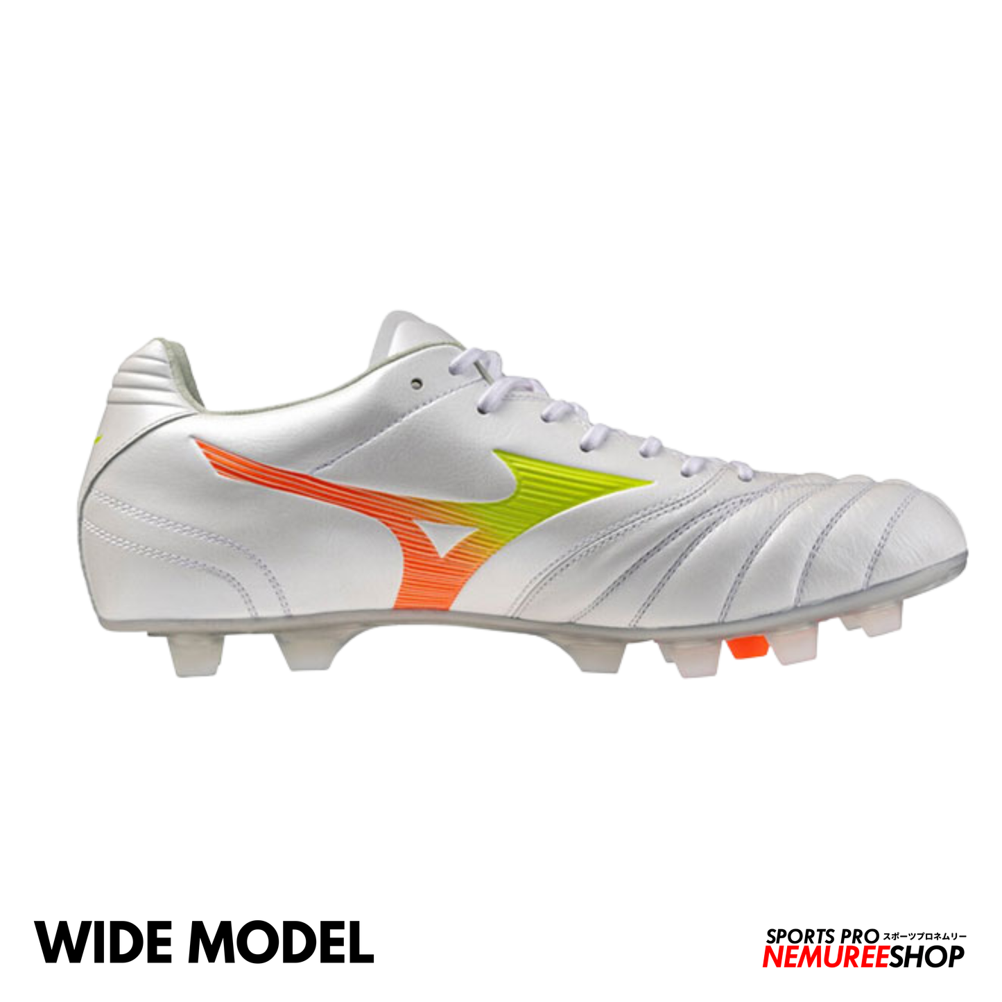 MIZUNO Football Shoes MONARCIDA NEO 3 WIDE ELITE (WHITE / EVENING PRIMROSE / LAVA ORANGE)
