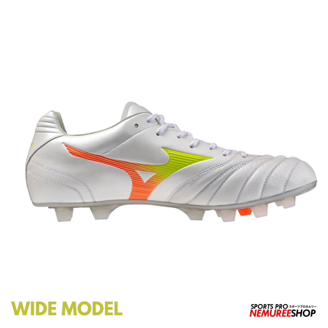 MIZUNO Football Shoes MONARCIDA NEO 3 WIDE ELITE (WHITE / EVENING PRIMROSE / LAVA ORANGE)