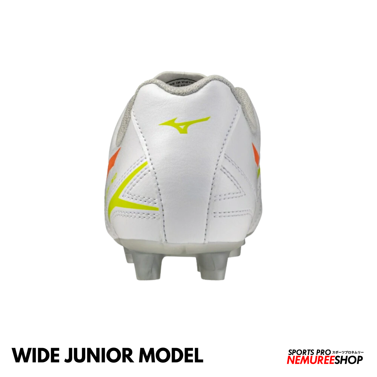 MIZUNO Football Shoes MONARCIDA NEO 3 SELECT JR WIDE (WHITE/EVENING PRIMROSE/LAVA ORANGE)