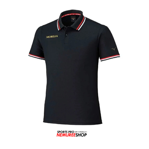MIZUNO Mizuno MORELIA POLO SHIRT MEN - SHORT SLEEVE  (BLACK)