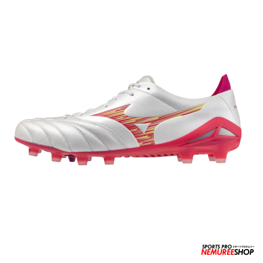 MIZUNO Football Shoes MORELIA NEO 4 ELITE (WHITE/PINK TETRA/FUCHSIA PURPLE) - Nemuree Shop - Online Sports Store