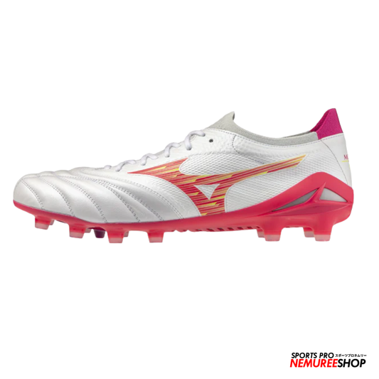 MIZUNO Football Shoes MORELIA NEO 4 BETA ELITE (WHITE/PINK TETRA/FUCHSIA PURPLE) - Nemuree Shop - Online Sports Store