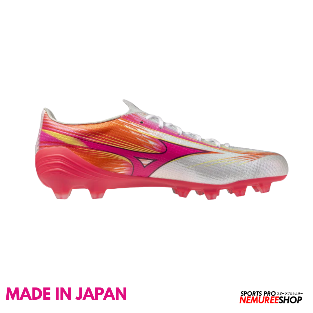 MIZUNO Football Shoes ALPHA 3 JAPAN (WHITE/FUCHSIA PURPLE) - Nemuree Shop - Online Sports Store