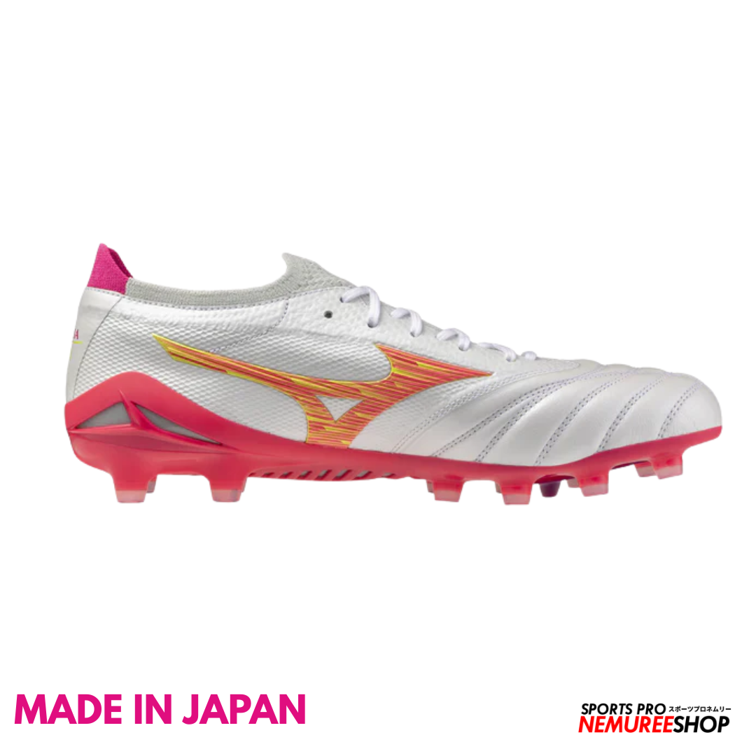 MIZUNO Football Shoes MORELIA NEO 4 BETA JAPAN (WHITE/PINK TETRA/FUCHSIA PURPLE) - Nemuree Shop - Online Sports Store