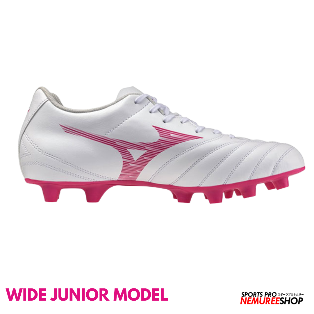 MIZUNO Football Shoes MONARCIDA NEO 3 SELECT JR WIDE (WHITE/FUCHSIA PURPLE) - Nemuree Shop - Online Sports Store