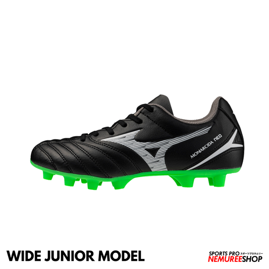 MIZUNO Football Shoes MONARCIDA NEO 3 SELECT JR WIDE (BLACK/NEON GEEN)