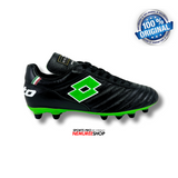 LOTTO Soccer Shoes STADIO OG II FG (ALL BLACK/SRPING GREEN) - Nemuree Shop - Online Sports Store