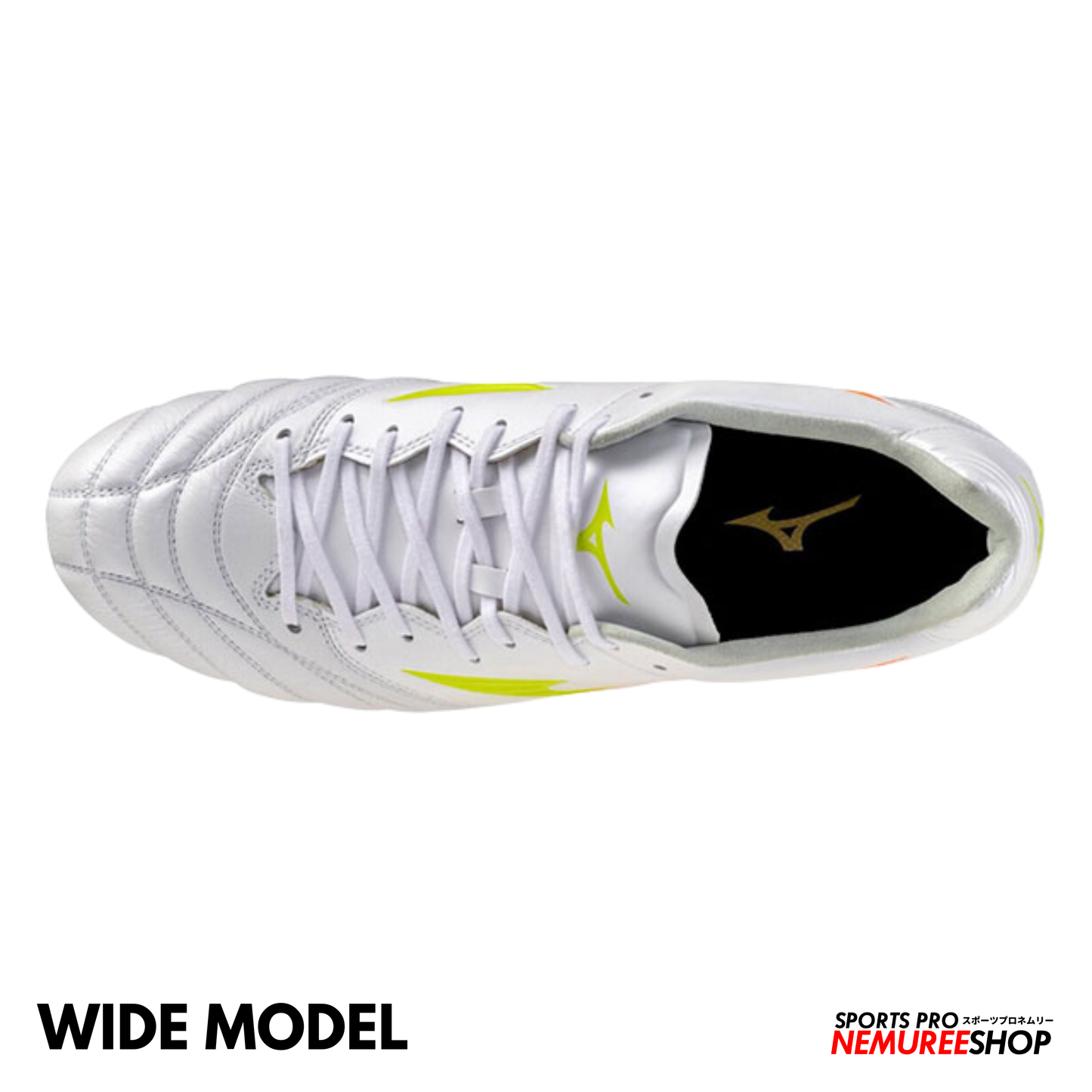 MIZUNO Football Shoes MONARCIDA NEO 3 WIDE ELITE (WHITE / EVENING PRIMROSE / LAVA ORANGE)