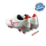 MIZUNO Soccer Shoes MORELIA NEO 4 JAPAN (WHITE/RADIANT RED) - Nemuree Shop - Online Sports Store
