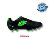 LOTTO Soccer Shoes STADIO 300 III FG (BLACK/SPRING GREEN) - Nemuree Shop - Online Sports Store