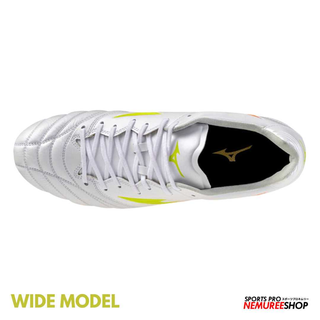 MIZUNO Football Shoes MONARCIDA NEO 3 WIDE ELITE (WHITE / EVENING PRIMROSE / LAVA ORANGE)