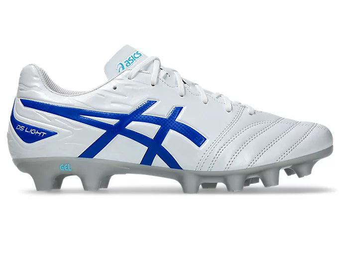 ASICS Soccer Shoes DS LIGHT CLUB WIDE (WHITE/TUNA BLUE) - Nemuree Shop - Online Sports Store