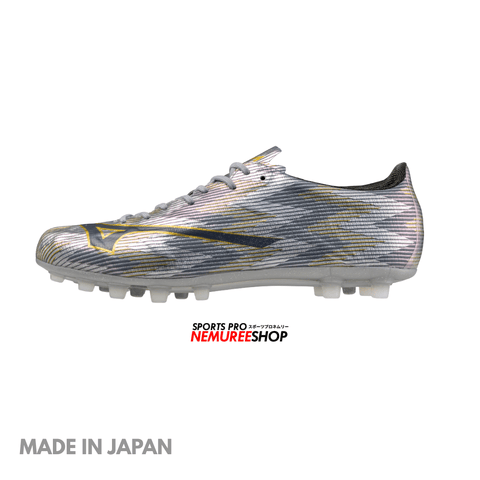 MIZUNO Football Shoes ALPHA 2 JAPAN AG (GALAXY SILVER/8605C/GOLD)