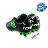 LOTTO Soccer Shoes STADIO OG II FG (ALL BLACK/SRPING GREEN) - Nemuree Shop - Online Sports Store