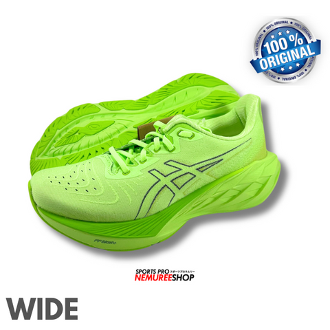 ASICS Running Shoes NOVABLAST 4 WIDE (ILLUMINATE GREEN/LIME BURST) - Nemuree Shop - Online Sports Store