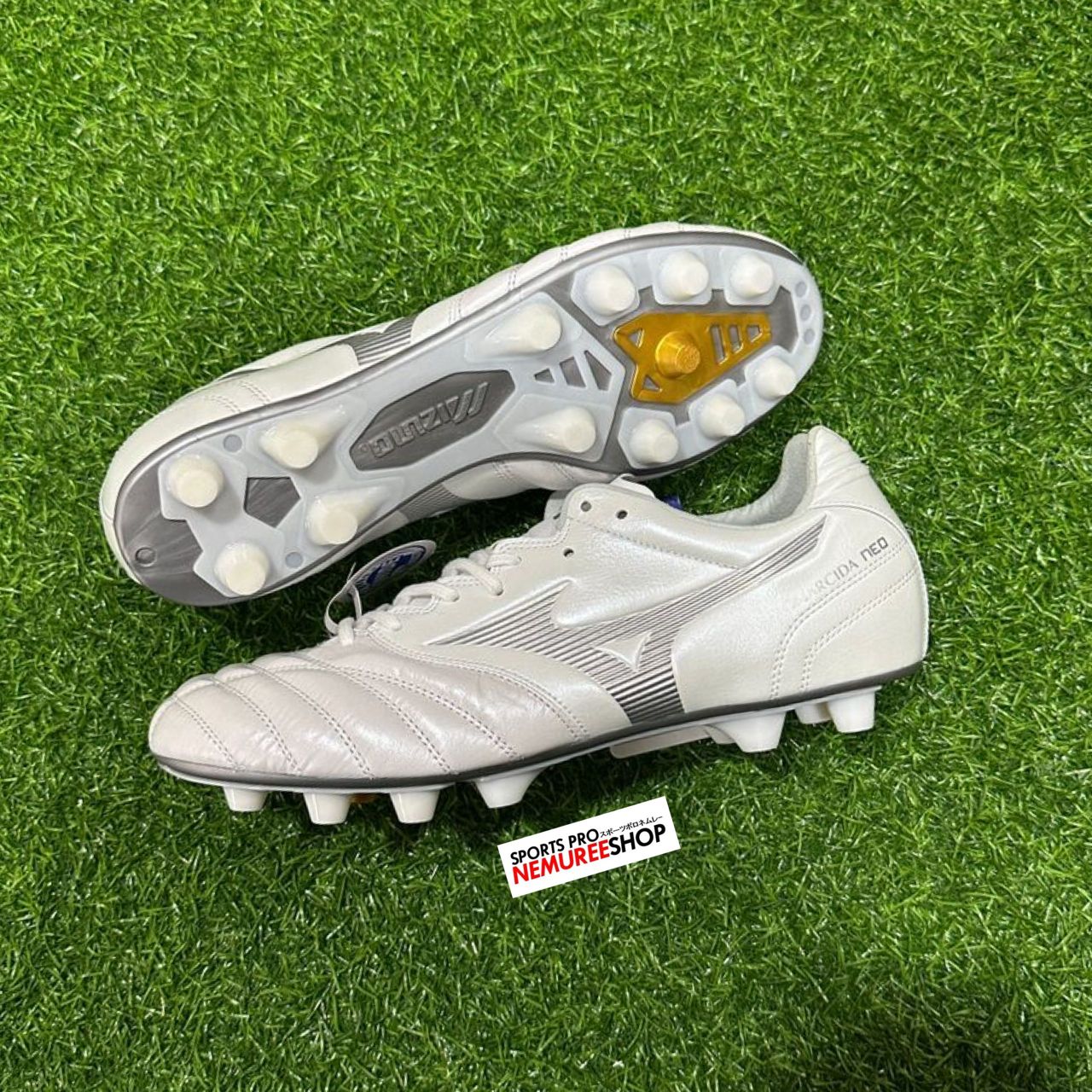 MIZUNO Soccer Shoes MONARCIDA NEO 2 WIDE ELITE (WHITE/SILVER)