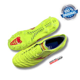 MIZUNO Soccer Shoes MORELIA NEO 4 ELITE (SAFETY YELLOW/FIERY CORAL 2/GALAXY SILVER)) - Sports Pro Nemuree Shop - Online Sports Store