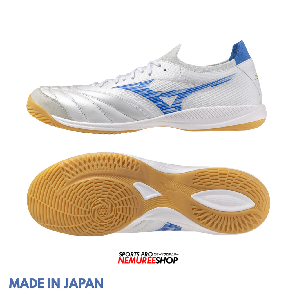 MIZUNO Futsal Shoes MORELIA NEO SALA BETA JAPAN IN (WHITE/LASER BLUE)