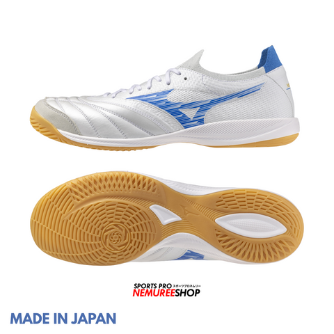 MIZUNO Futsal Shoes MORELIA NEO SALA BETA JAPAN IN (WHITE/LASER BLUE)