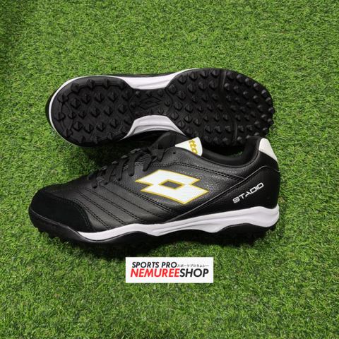 LOTTO Soccer Shoes STADIO 300 III TF (BLACK/WHITE) - Sports Pro Nemuree Shop - Online Sports Store
