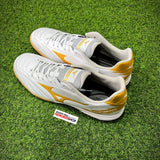 MIZUNO Futsal Shoes MONARCIDA NEO SALA PRO IN (WHITE/GOLD) - Sports Pro Nemuree Shop - Online Sports Store