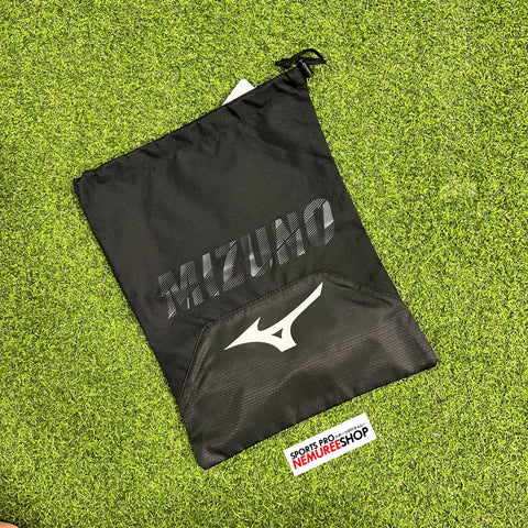 MIZUNO Accessories SHOE BAG - M (BLACK/SILVER) - Sports Pro Nemuree Shop - Online Sports Store